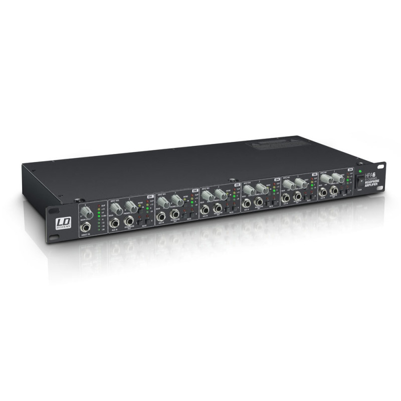 AMPLI CASQUE STEREO 6 CANAUX LD SYSTEMS