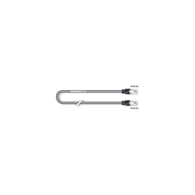 CORDON 30M CABLE SC--MERCATOR CAT7 RJ45/RJ45 PRO SOUPLE NOIR