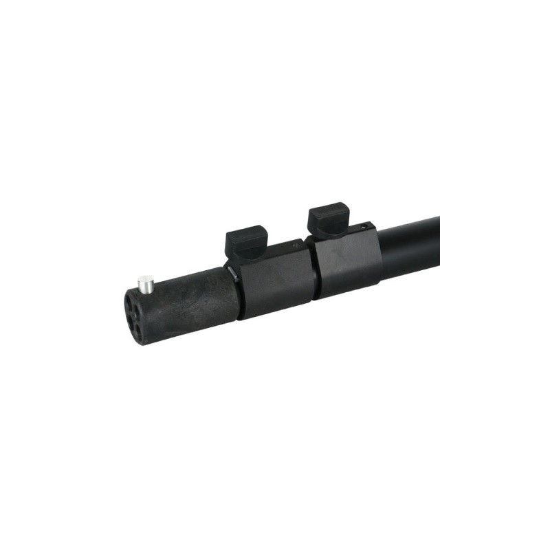 TUBE TELESCOPIQUE 2 VOIES 180 A 420 CM NOIR WENTEX