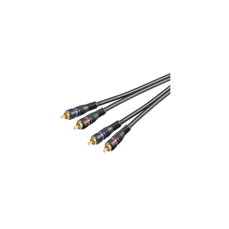 CORDON AUDIO DOUBLE RCA 1,50 METRE