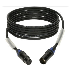 CORDON DMX 5 POINTS NOIR MALE/FEMELLE 5M KLOTZ