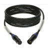 CORDON DMX 5 POINTS NOIR MALE/FEMELLE 5M KLOTZ