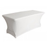HOUSSE EXTENSIBLE POUR TABLE RECTANGULAIRE BLANC 