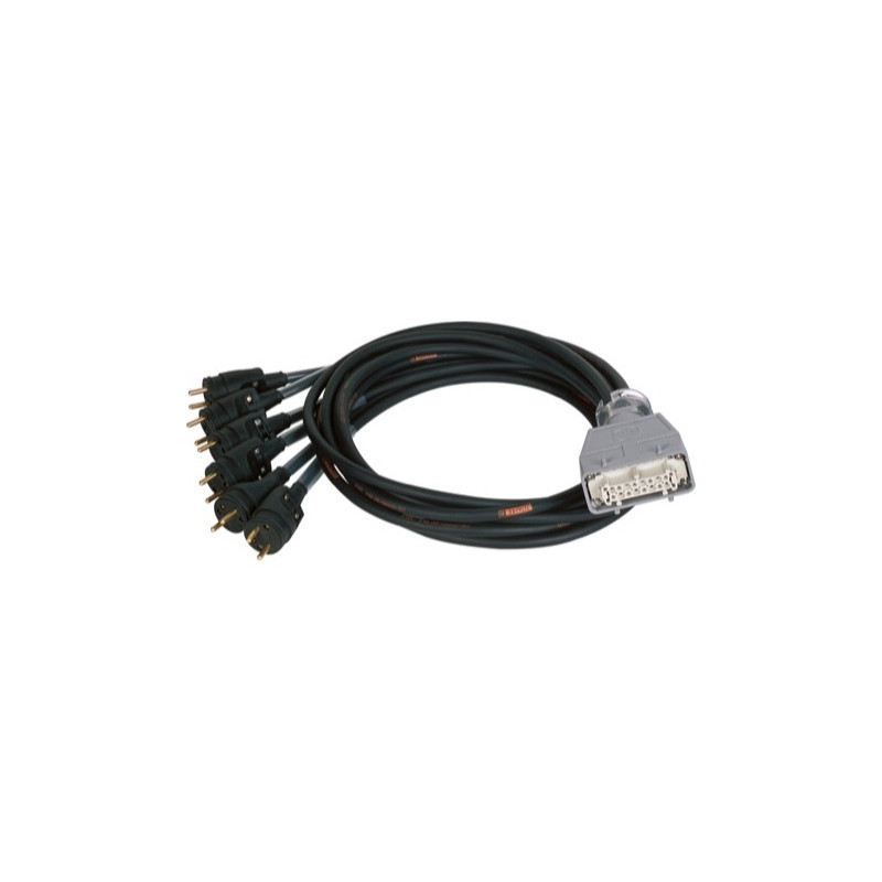 FOUET 6 PRISES MALE POUR HARTING ELECTRIQUE 16 BROCHES