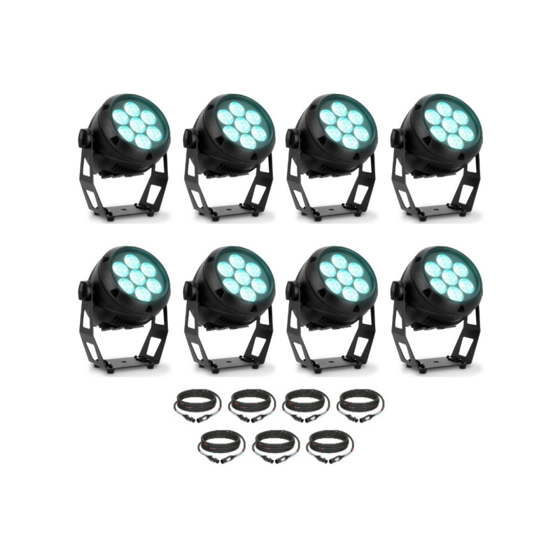PACK DECORATION LED INT/EXT 8 PROJECTEURS IP65