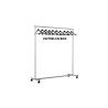 PORTANT MOBILE LARGEUR 150CM + 25 CINTRES BOIS 