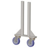 PIED A ROULETTE DOUBLE HAUTEUR PLANCHER 40cm ASD