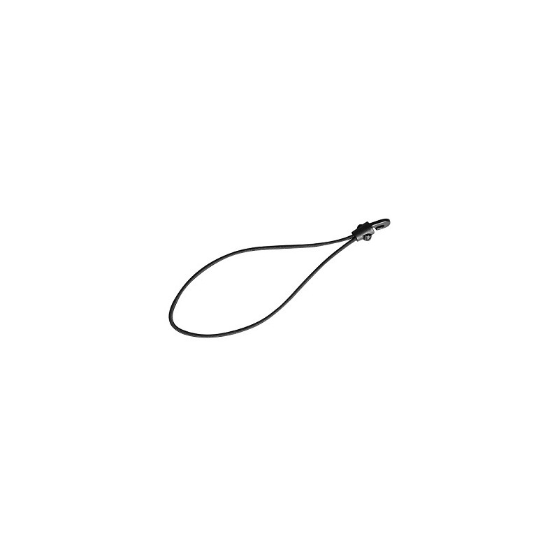 CORDE ELASTIQUE NOIRE 4 X 250 MM AVEC CROCHET