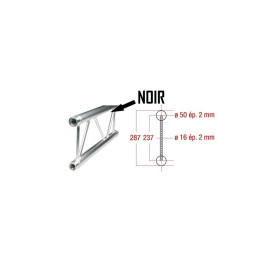 STRUCTURE ECHELLE NOIRE 290mm 2 METRES ASD