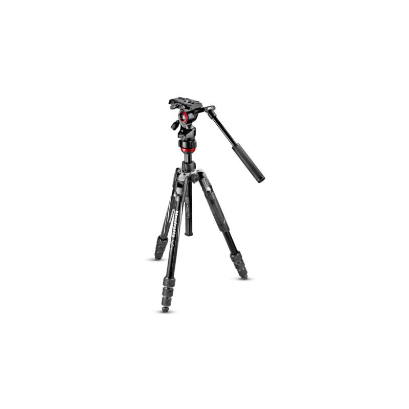 TREPIED MANFROTTO PHOTO VIDEO NOIR ALU AVEC VERROU ROTATIF